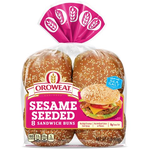 oroweat® premium breads bollos con semillas de sésamo