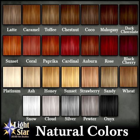 Lightstar Hair Lyna Natural Colors Hair Color Names Red Hair Color