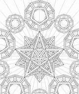 Coloring Pages Geometry Sacred Geometric 3d Op Stellated Dodecahedron Deviantart Fractal Adult Printable Book Colouring Pattern Drawing Print Color Mandala sketch template