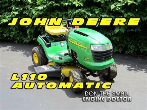 john deere  automatic lawn tractor youtube