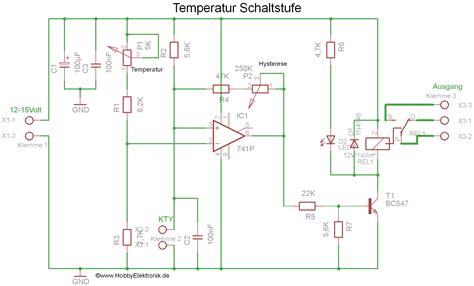 temperatur schaltstufe auf knolles elektronik basteln page