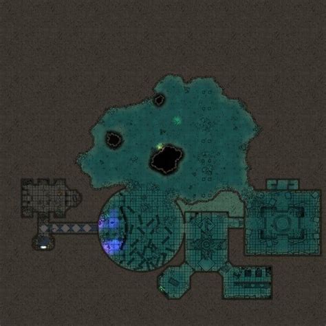 underground aboleth lair  sunken ruins dndmaps   map pictures dungeon maps underground