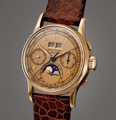 reference   pink gold perpetual calendar chronograph wristwatch