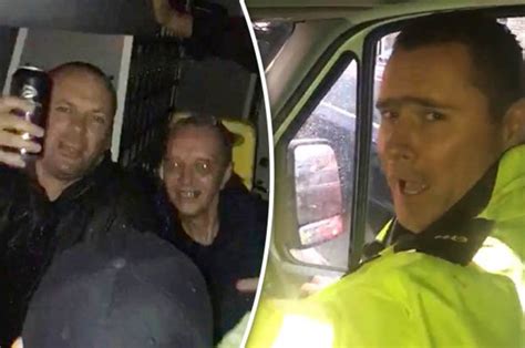 Leeds Fans Get Lift To Wetherspoons In Police Riot Van In