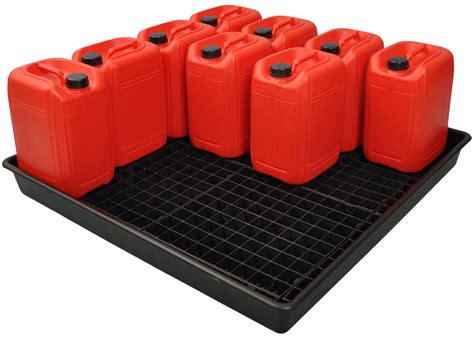 oil  chemical bunded drip tray sump spill pallet  removable