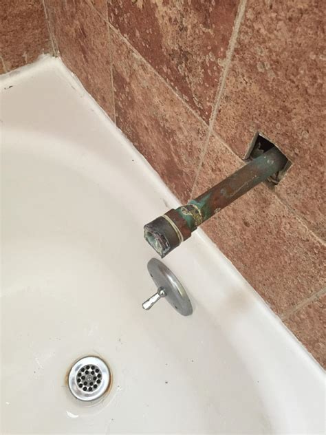 replace   tub spout   happened  suggestions plumbing