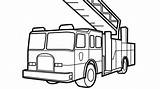 Camion Pompieri Firetruck Vehicles Rescue sketch template