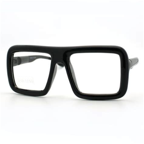 robot check square glasses oversize fashion glasses