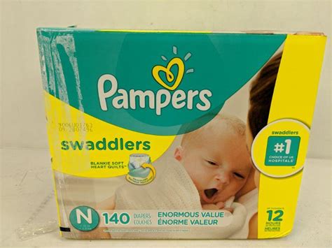 pampers swaddlers newborn diapers  ct  estatesalesorg