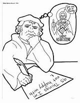 Coloring Luther Martin Reformation Pages Template Getcolorings Bring sketch template