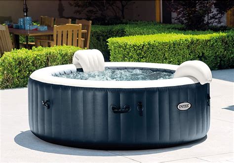 Intex 28431e Purespa Plus 6 Person Portable Inflatable Hot Tub Bubble