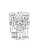 Coloring Pages Christmas Carolers Singing Magic Navigation Quick sketch template