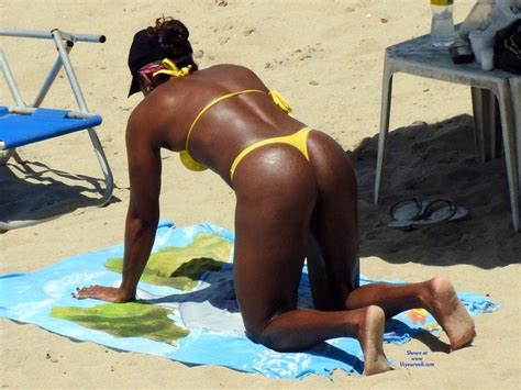 yellow bikini in janga beach june 2016 voyeur web