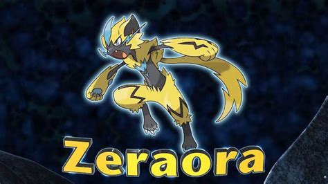 zeraora mythical pokémon gets official for ultra sun and