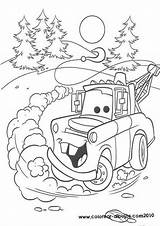 Coloring Pages Cars Christmas Disney Popular sketch template