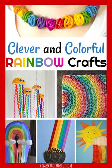 rainbow crafts  kids  youll enjoy  homeschool hideout