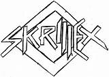 Coloring Skyrim Logo Symbol Skrillex Drawing Template Pages sketch template