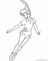Pan Peter Coloring Pages Flying Disney Peterpan Drawing Disneyclips Colouring Disegni Drawings Tinkerbell Choose Board Pdf Canvas Funstuff sketch template