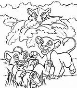 Simba Scar Nala Peeked Nimbus Colo sketch template