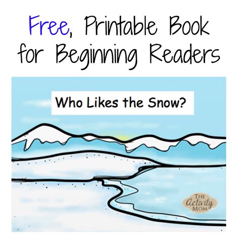 activity mom  printable winter book  beginning readers