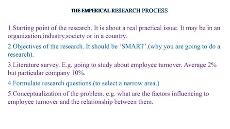 emperical research process youtube