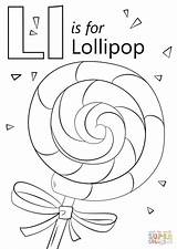 Letter Lollipop Preschoolers Tracing Supercoloring Drukuj sketch template