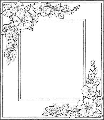 pin     bordersframes printable flower coloring pages flower
