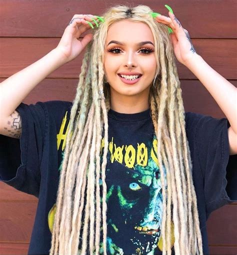 Pin By Daisy On Hairstyles Beautiful Dreadlocks White Girl Dreads