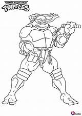 Teenage Michelangelo Mutant Nunchaku sketch template