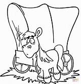 Coloring Pages Horse Pulling Wagon Minecraft Related sketch template