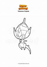 Pokemon Supercolored Glumanda Coloriage Malvorlage Cosmoem Melmetal Ponita Poipole sketch template