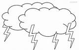 Coloring Cloud Pages Thunder Printable Kids Clouds Colouring Cool2bkids Storm Rain Color Drawing Lightning Weather Thunderstorm Sheets Printables Drawings Worksheets sketch template