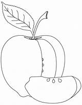 Apple Coloring Sheet Pages sketch template