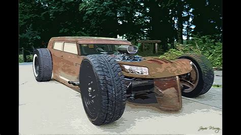 Classic Rat Rod Paintings Rat Rods And Hotrods Youtube