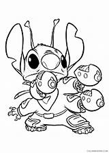 Stitch Coloring Pages Gun Coloring4free Lilo Printable Related Posts sketch template