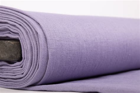 pure  linen fabric lavender linen fabric  medium weight washed