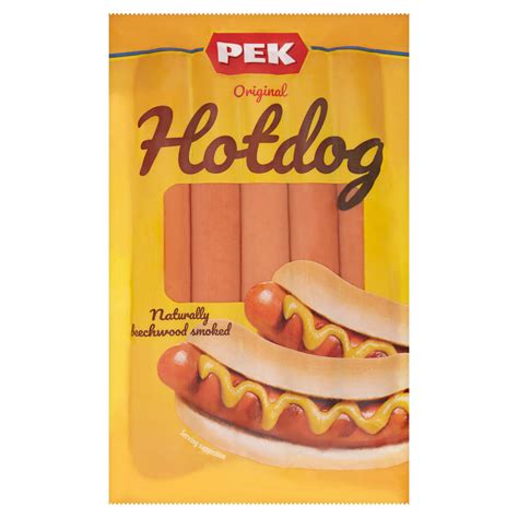 pek original hotdog  continental meats iceland foods