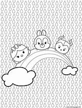 Tsum Coloring Pages Printable Print sketch template
