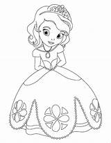 Princess Coloring Printable Sofia Disney Pages Ecoloringpage Print First Color Template Princesse Princesses Printables sketch template