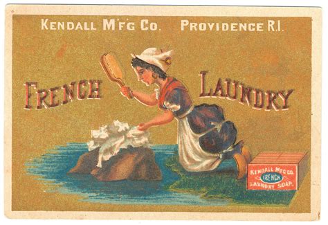 vintage ephemera soap advertisement french laundry