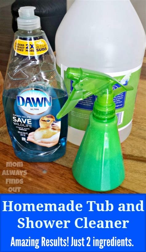 diy shower  tub cleaner amazing results  ingredients