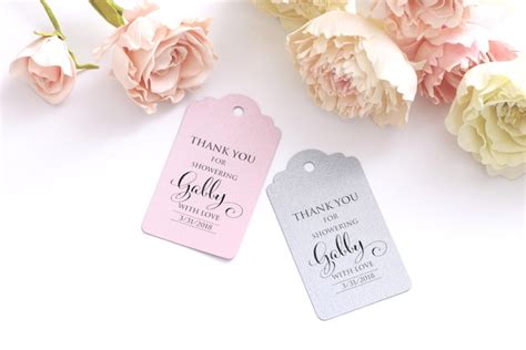 bridal shower favor tags personalized favor tags bridal shower etsy