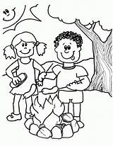 Coloring Camping Pages Preschool Popular sketch template