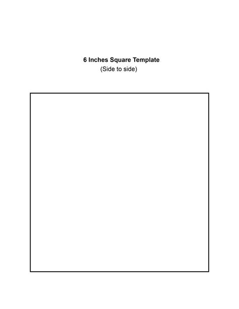 square template printable    template