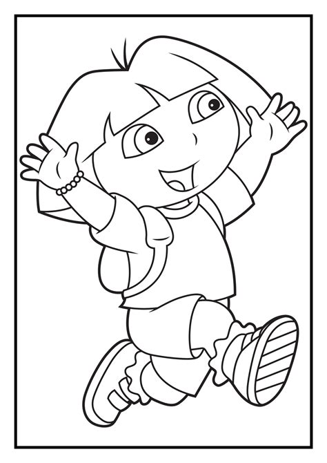dora coloring pages diego coloring pages