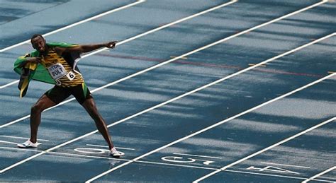 moscow 2013 press on the 100 meter final the usain bolt lightning has
