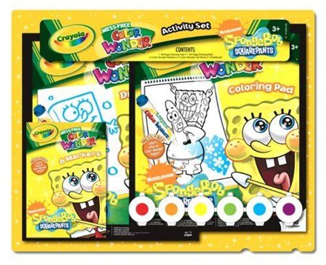 crayola nick spongebob activity set  crayola   page color