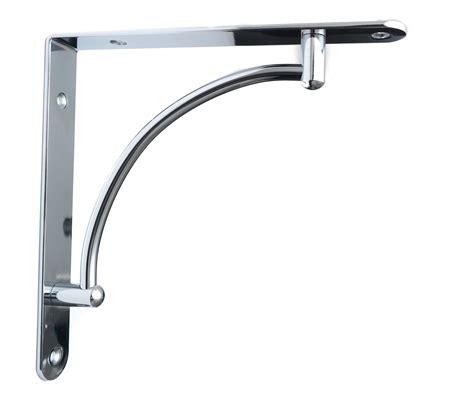 strong metal shelf supports bracket high quality chrome satin pair ebay
