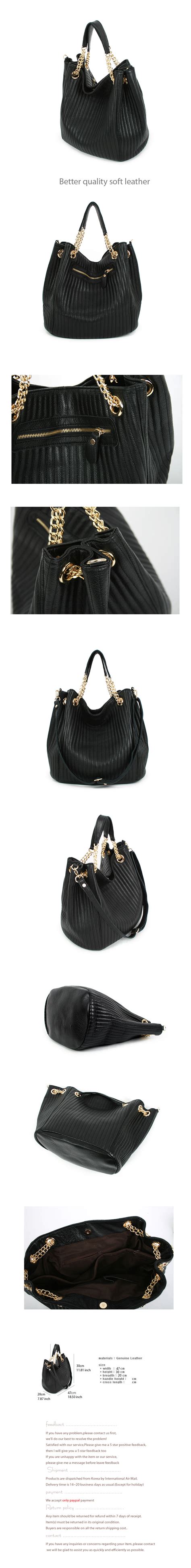 new leather handbag shoulder women bag brown black hobo tote purse designer lady ebay