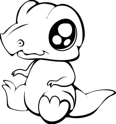 baby dinosaur coloring page  printable coloring pages